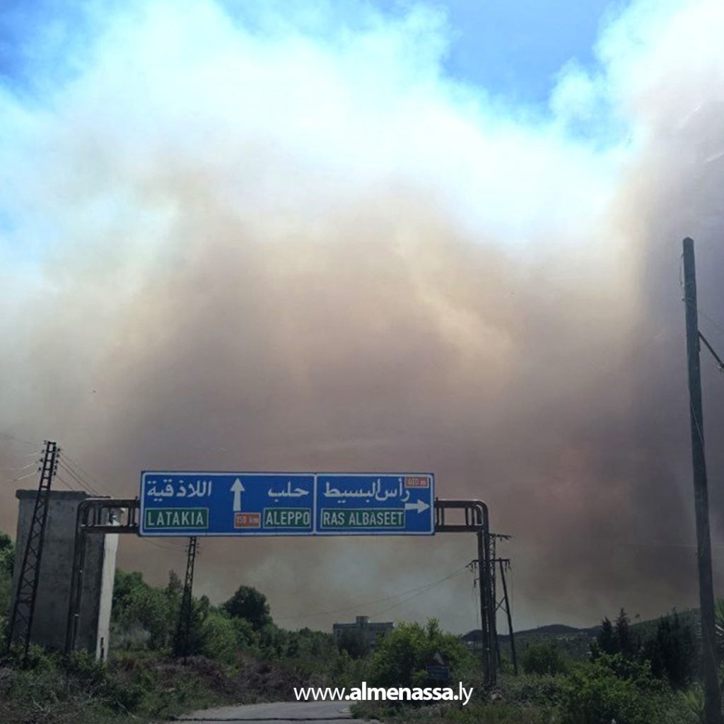 Extra1111111 14 استمرار جهود السيطرة على حرائق اللاذقية بعد امتدادها في عدة أماكن من الريف