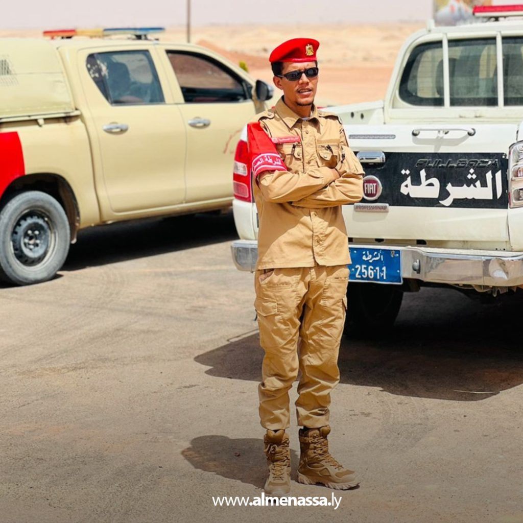 Extra1111111 32 الشرطة العسكرية تنفذ جولة ميدانية لتفقّد التمركزات الأمنية في مرزق ووادي عتبة