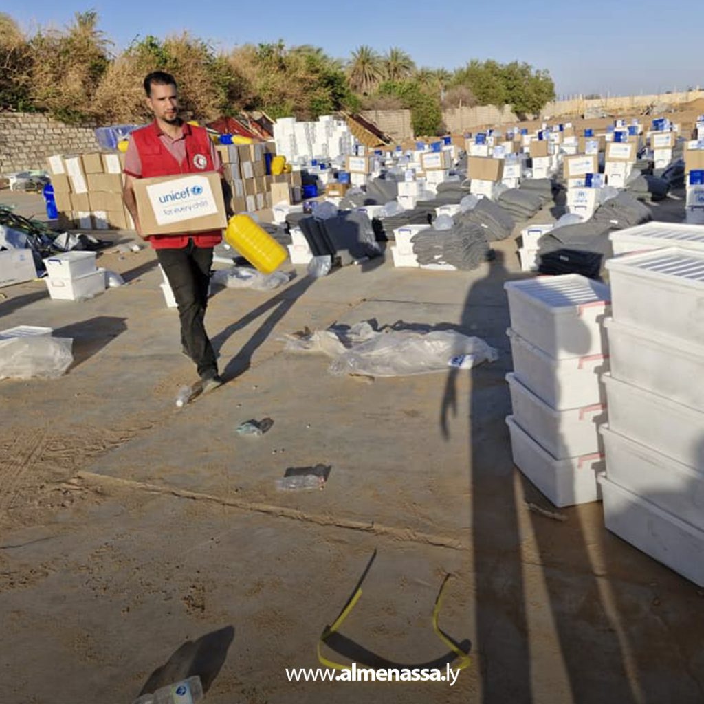Extra11111111 21 المنظمات الدولية تواصل دعمها للاجئين في مدينة الكفرة