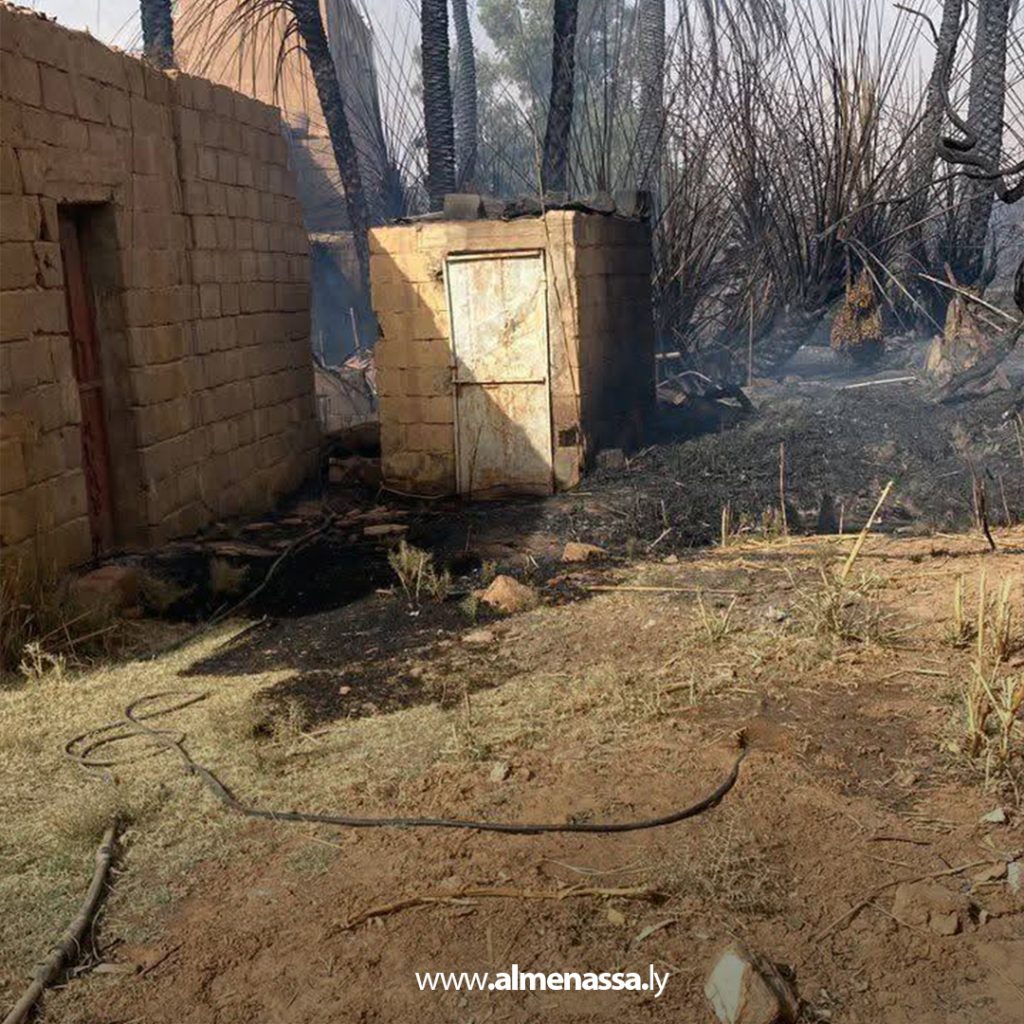 Extra111111111 13 تصاعد حرائق الغابات ومزارع النخيل في جنوب ليبيا وسط تحذيرات من تغيّرات مناخية ومطالب بتعزيز الاستجابة