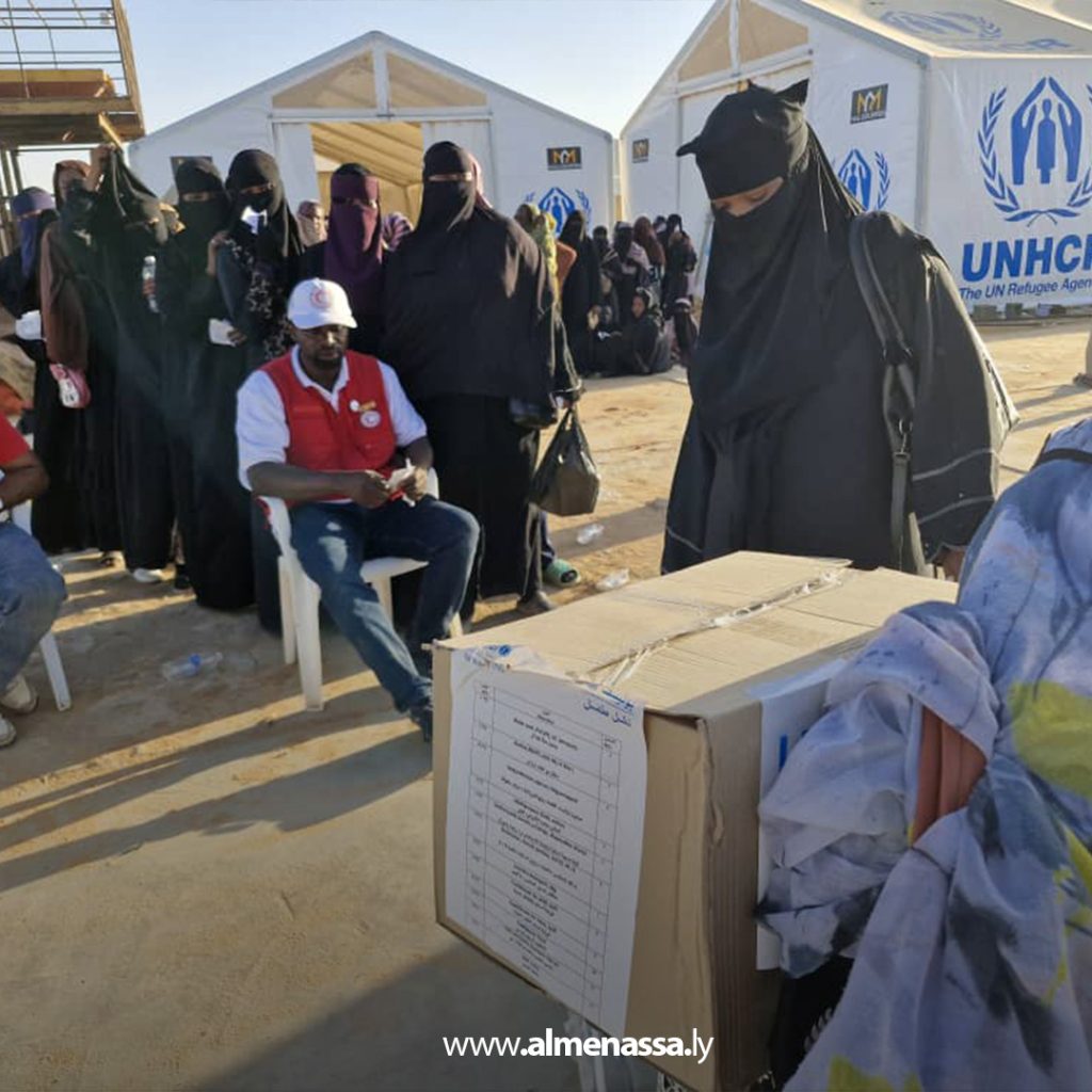 Extra111111111 18 المنظمات الدولية تواصل دعمها للاجئين في مدينة الكفرة