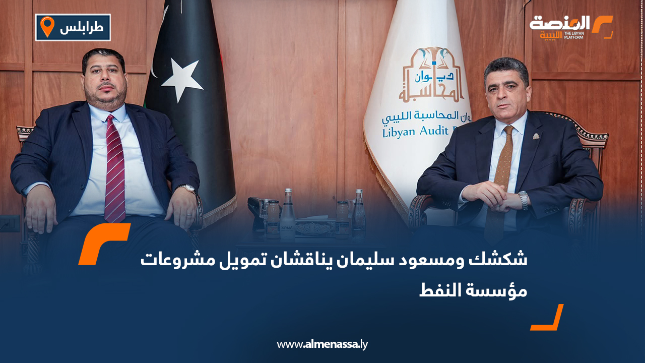 شكشك ومسعود سليمان يناقشان تمويل مشروعات مؤسسة النفط