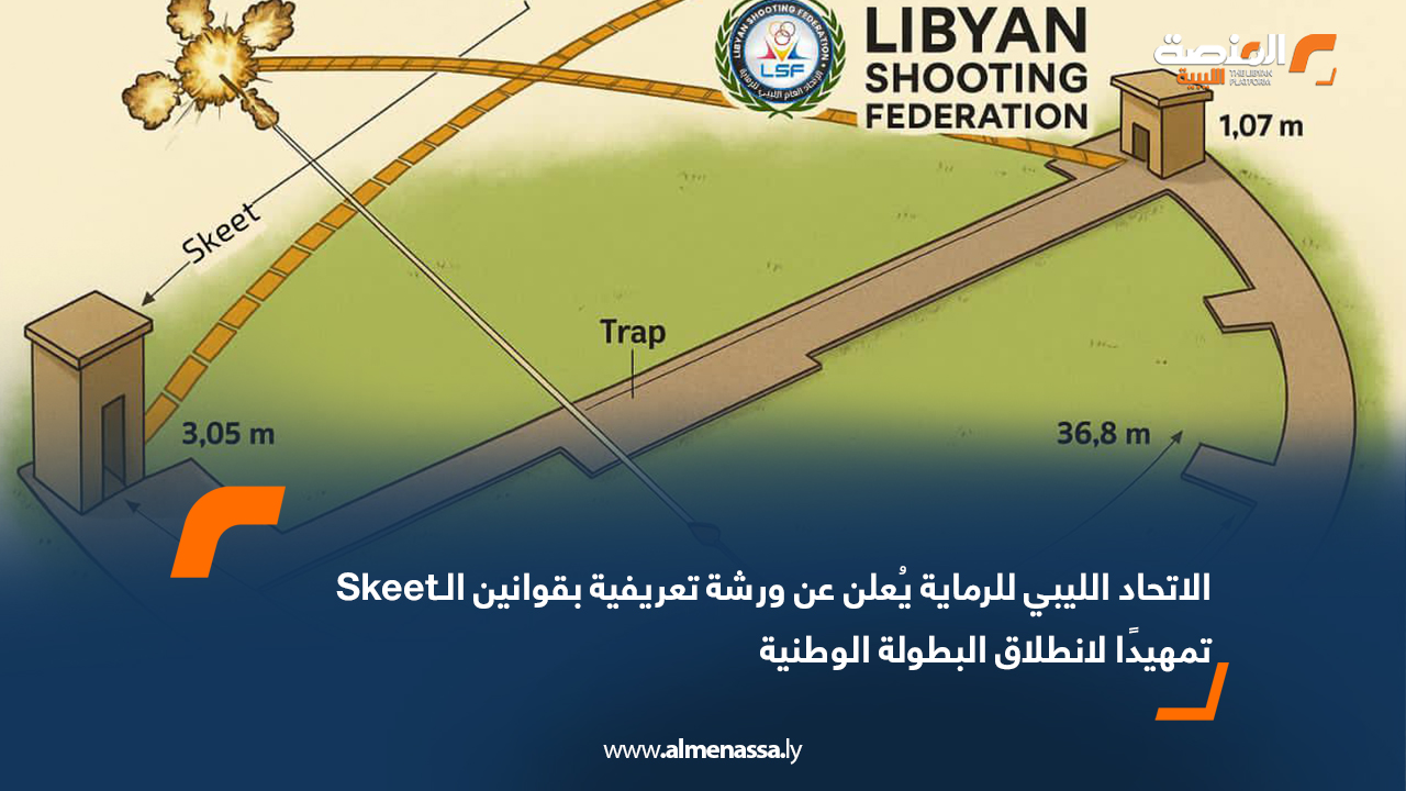 الاتحاد الليبي للرماية يُعلن عن ورشة تعريفية بقوانين الـSkeet  تمهيدًا لانطلاق البطولة الوطنية