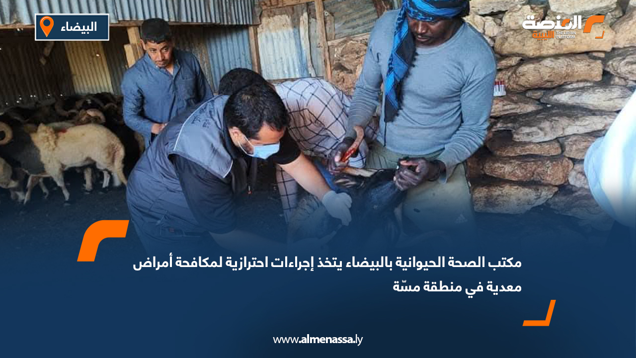 مكتب الصحة الحيوانية بالبيضاء يتخذ إجراءات احترازية لمكافحة أمراض معدية في منطقة مسّة