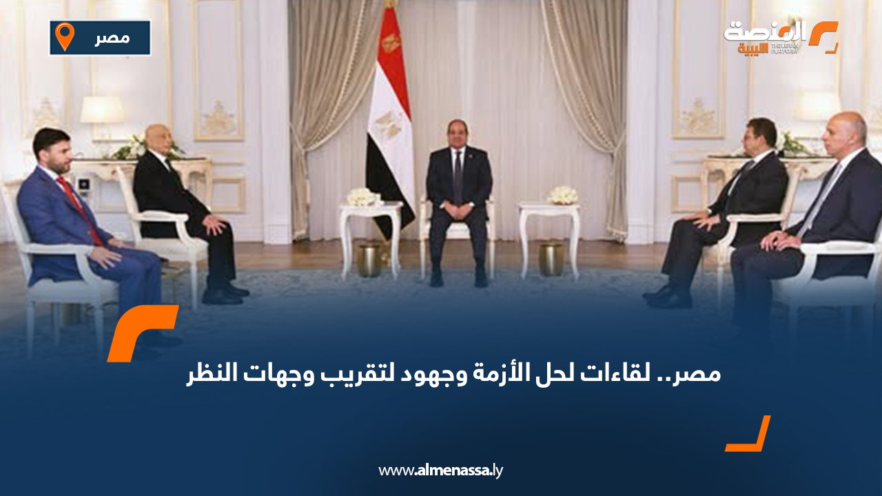 مصر.. لقاءات لحل الأزمة وجهود لتقريب وجهات النظر