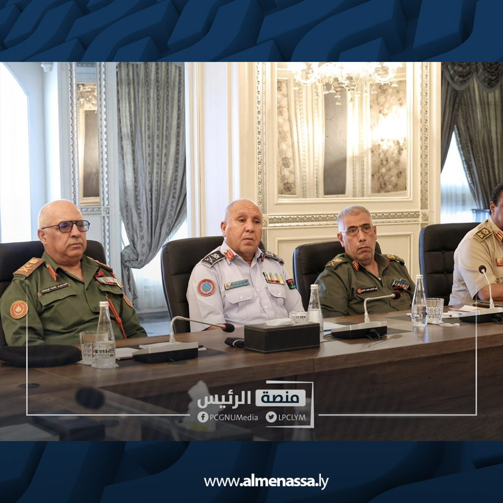 image 1 Menfi chairs military meeting to monitor truce and security in Tripoli