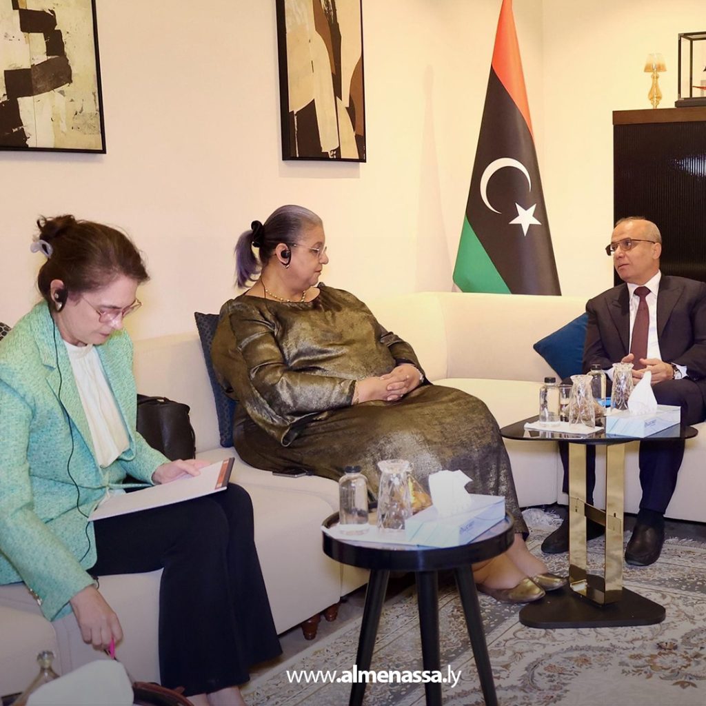 Extra1 107 الكوني واللافي يلتقيان المبعوثة الأممية إلى ليبيا لمناقشة الأوضاع السياسية