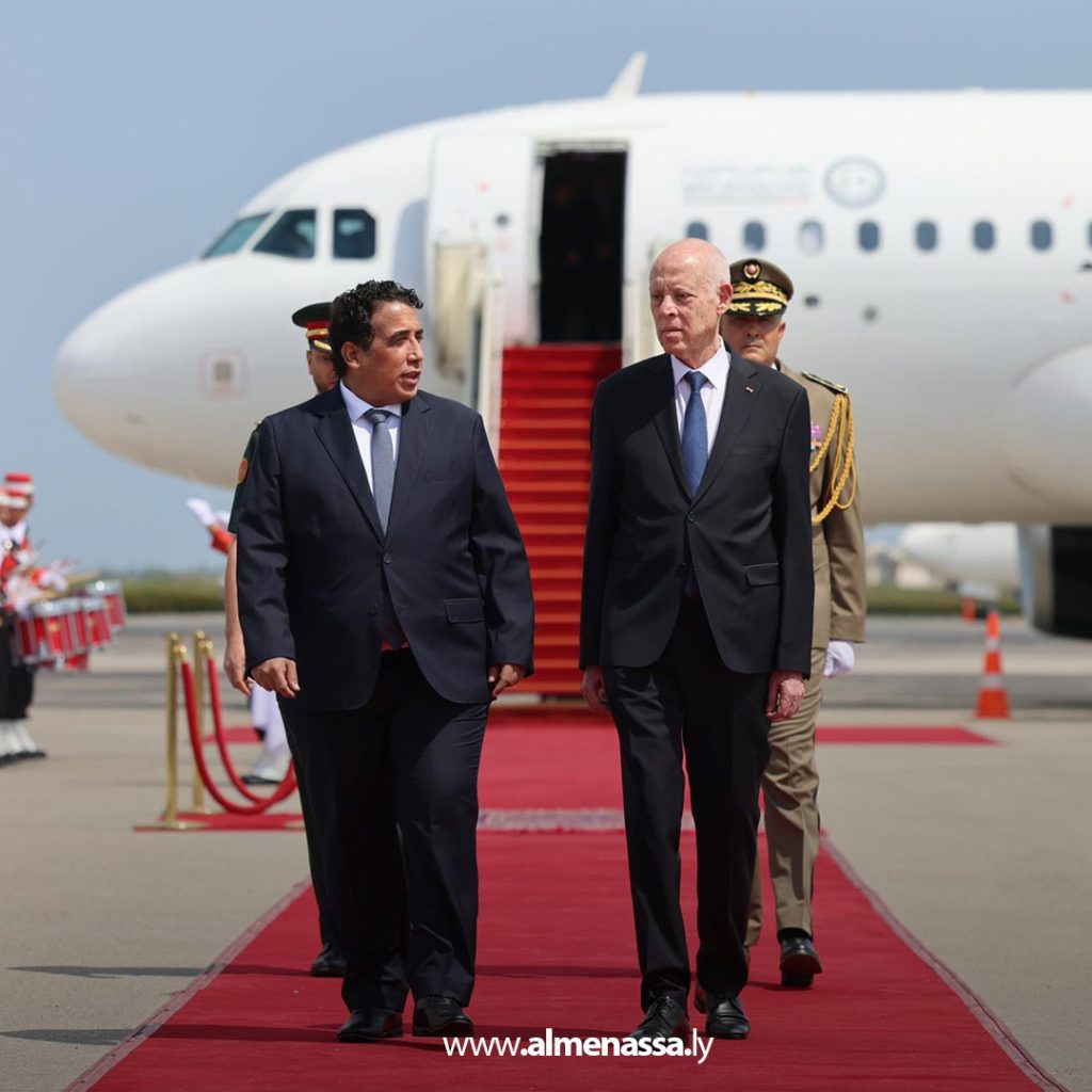 Extra1 114 المنفي يصل تونس لإجراء مباحثات ثنائية حول الشراكة الاقتصادية والسياسية