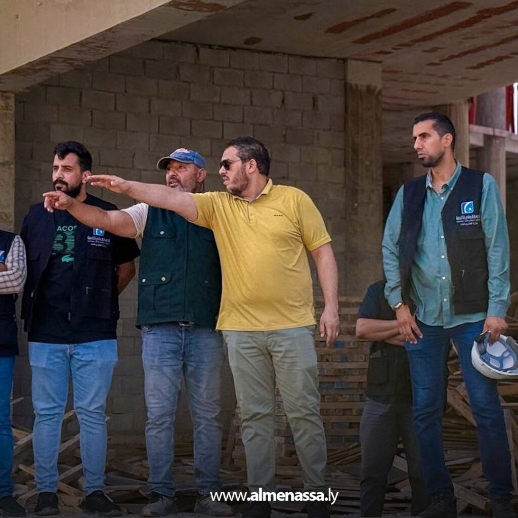 Extra11 110 مدير إدارة المشروعات بالجهاز الوطني للتنمية يتفقد سير العمل في مشاريع سرت