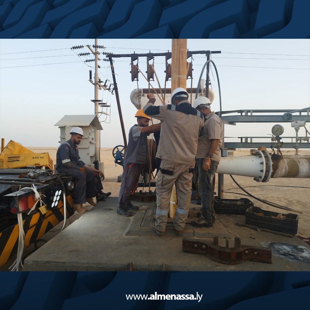 Extra2 42 جهاز النهر الصناعي يرفع إنتاجية حقل تازربو بنسبة 100% بإتمام عمليات الإرساء