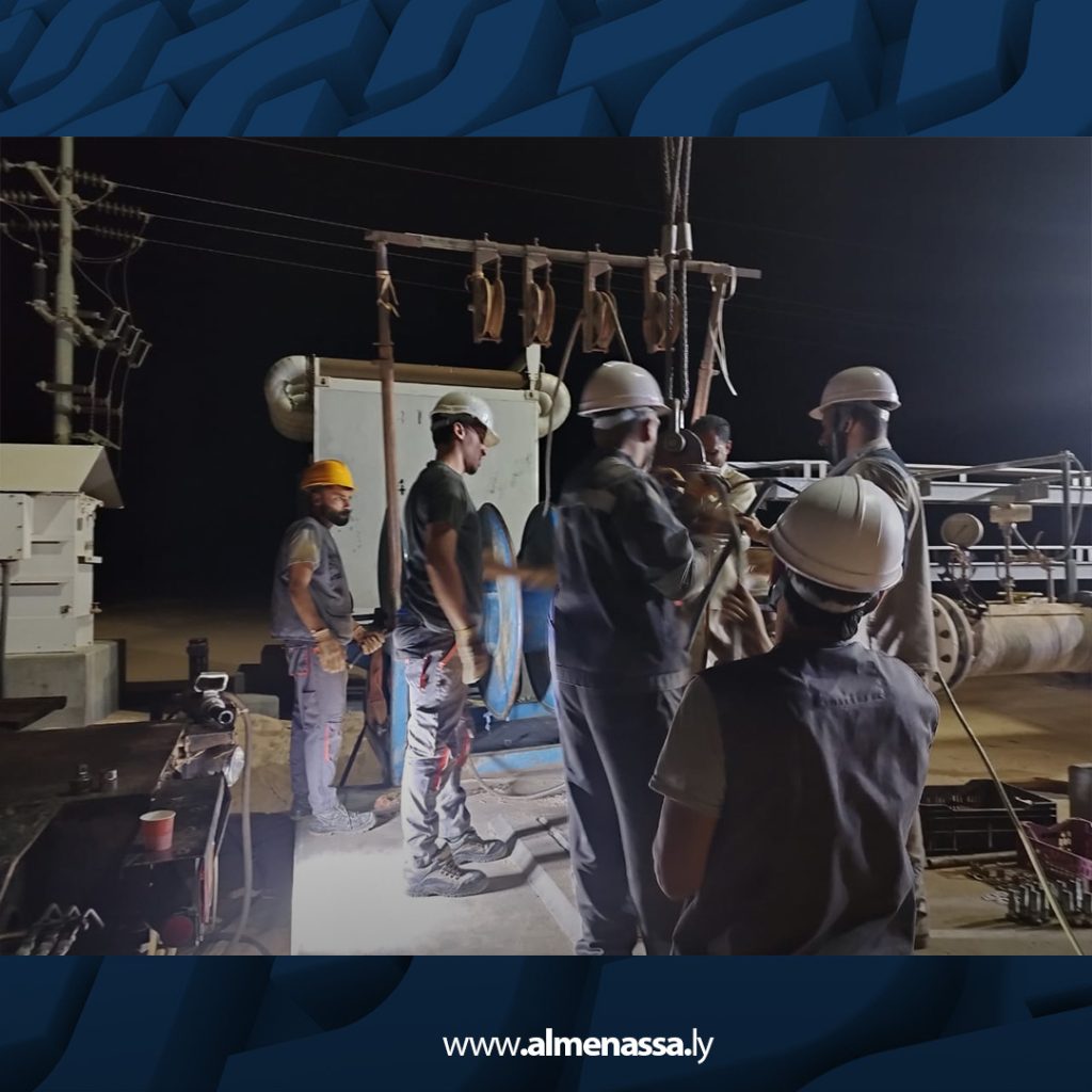 Extra3 38 جهاز النهر الصناعي يرفع إنتاجية حقل تازربو بنسبة 100% بإتمام عمليات الإرساء