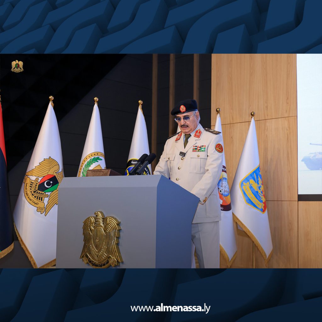 extra Recovered20  Haftar unveils military reform plan on the 85th anniversary of military founding