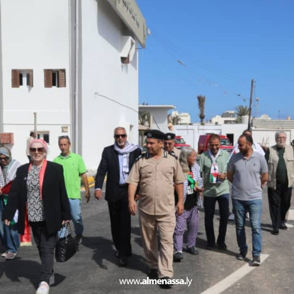 Extra 85 هيئة السلامة الوطنية تدرب قافلة "عمر المختار" قبل انطلاقها إلى غزة