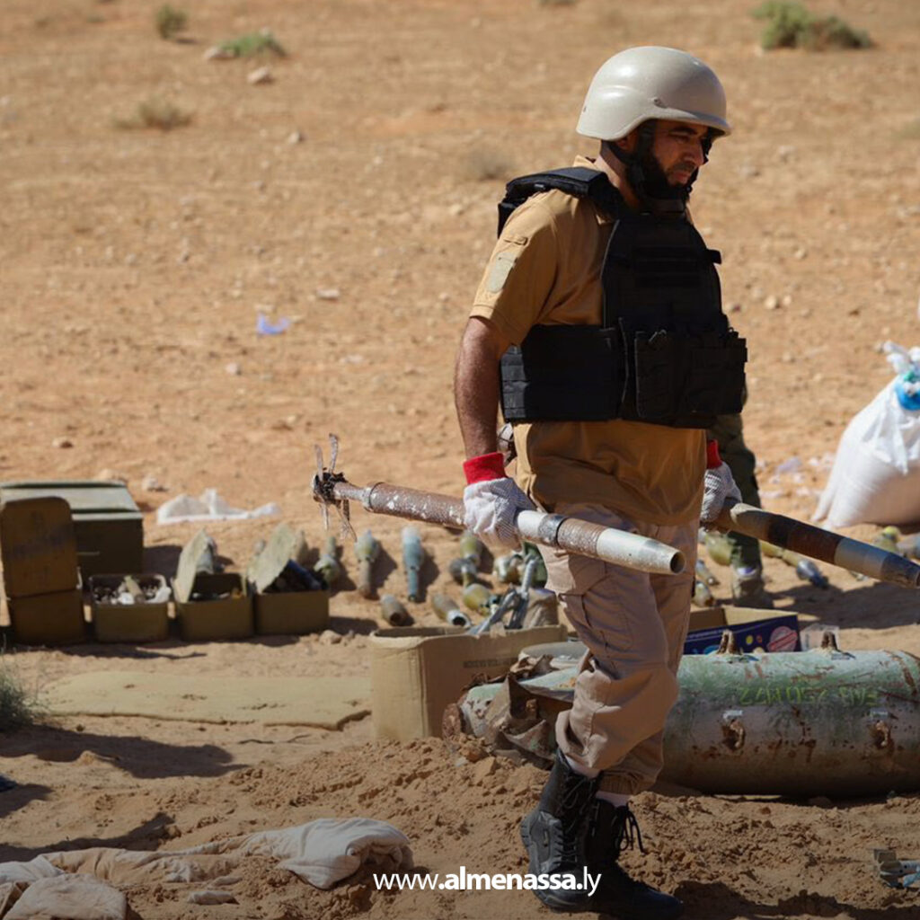 Extra111 36 إتلاف 3.5 طن من مخلفات الحرب في طرابلس بعملية مشتركة لجهاز المباحث الجنائية