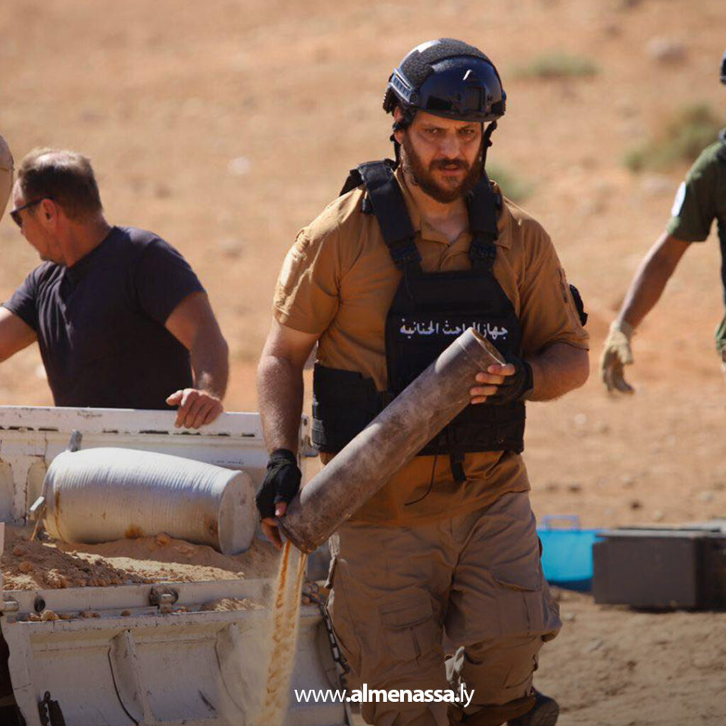 Extra11111 21 إتلاف 3.5 طن من مخلفات الحرب في طرابلس بعملية مشتركة لجهاز المباحث الجنائية