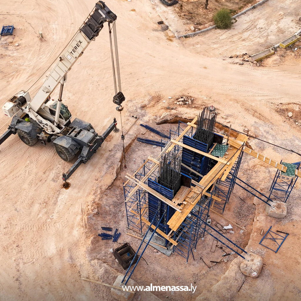 Extra 5 تسارع وتيرة العمل في مشروع جسر البنيان المرصوص بمدينة سرت