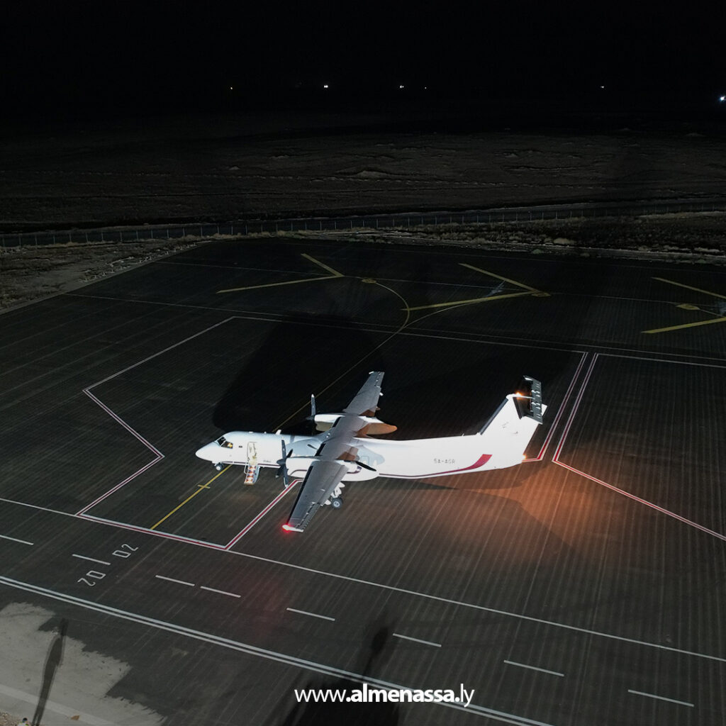 Extraذ مطار الزنتان يشهد أول هبوط ليلي تجريبي تمهيدًا لاعتماد التشغيل الليلي