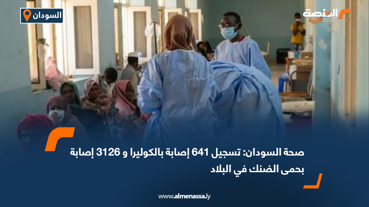 Sudan Health Ministry Reports 641 Cholera Cases and 3,126 Dengue Fever Infections