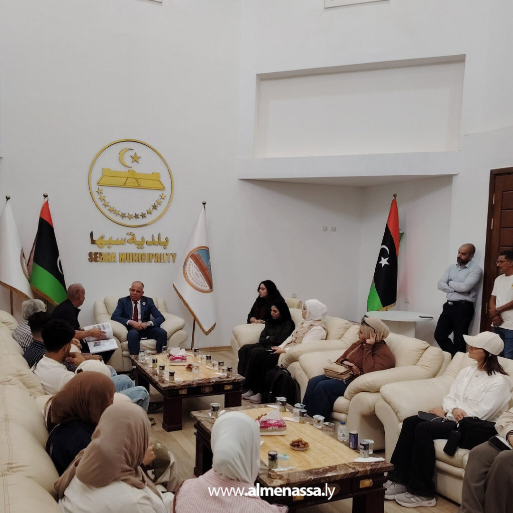 01 7 عميد بلدية سبها يلتقي وفد جامعة برنيتشي للعمارة والعمران لبحث التعاون الأكاديمي والبحثي