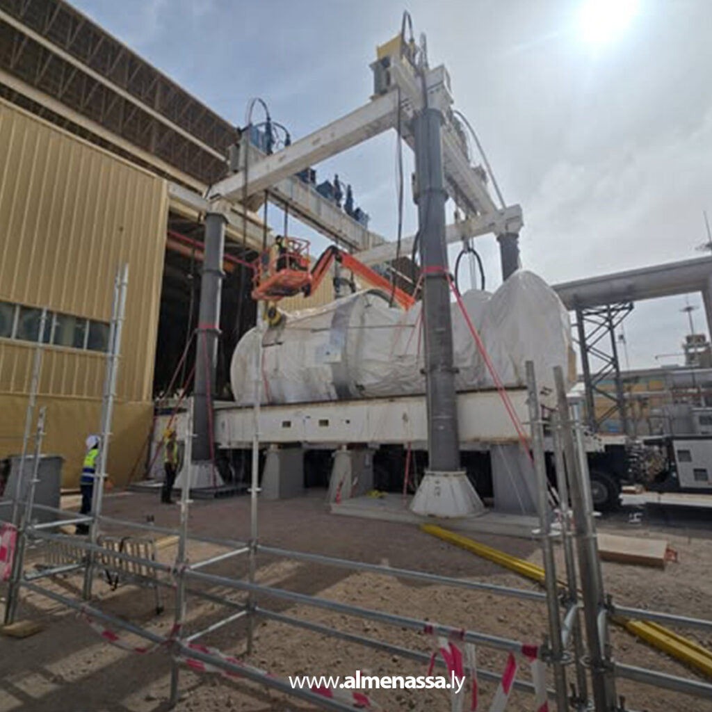 Extra 101 استمرار أعمال العمرة الجسيمة للوحدة الغازية الثالثة بمحطة كهرباء السرير