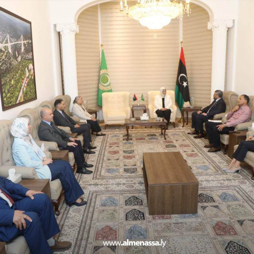 Extra 119 الكيلاني تزور المندوبية الليبية لدى الجامعة العربية وتبحث تعزيز التعاون في الملفات الاجتماعية