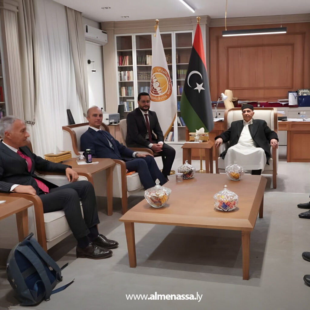 Extra 195 عقيلة صالح يجتمع بالسفير الإيطالي لمناقشة التعاون الثنائي والتطورات الإقليمية