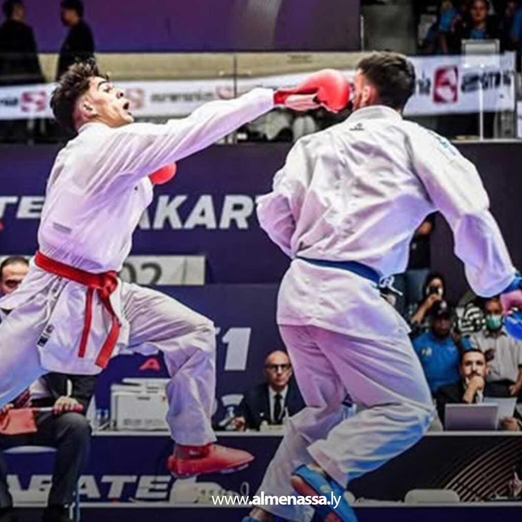 Extra 219 القائم بالأعمال الليبي في باريس يكرم البطل محمد أبو دبوس بعد تأهله لبطولة العالم في الكاراتيه
