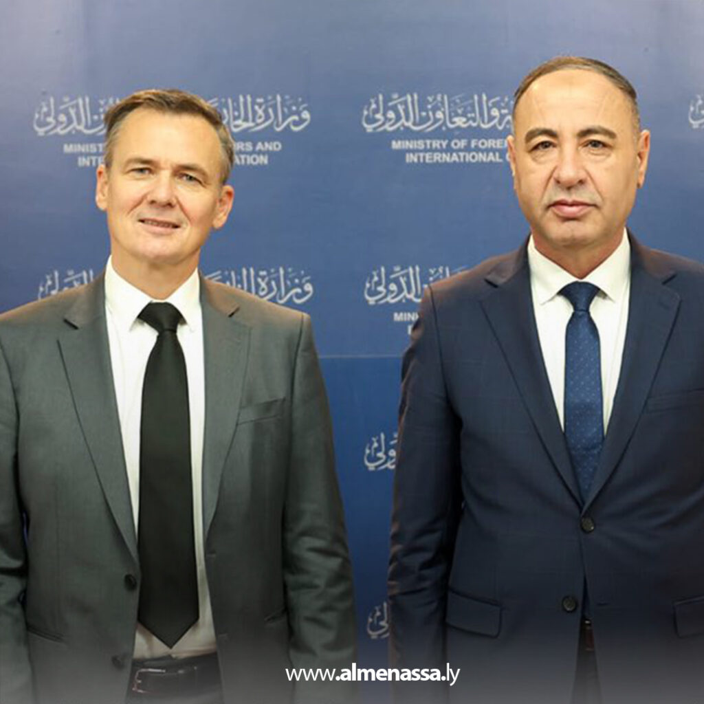 Extra 30 وزير الخارجية المكلف يستقبل السفير الفرنسي الجديد لدى ليبيا