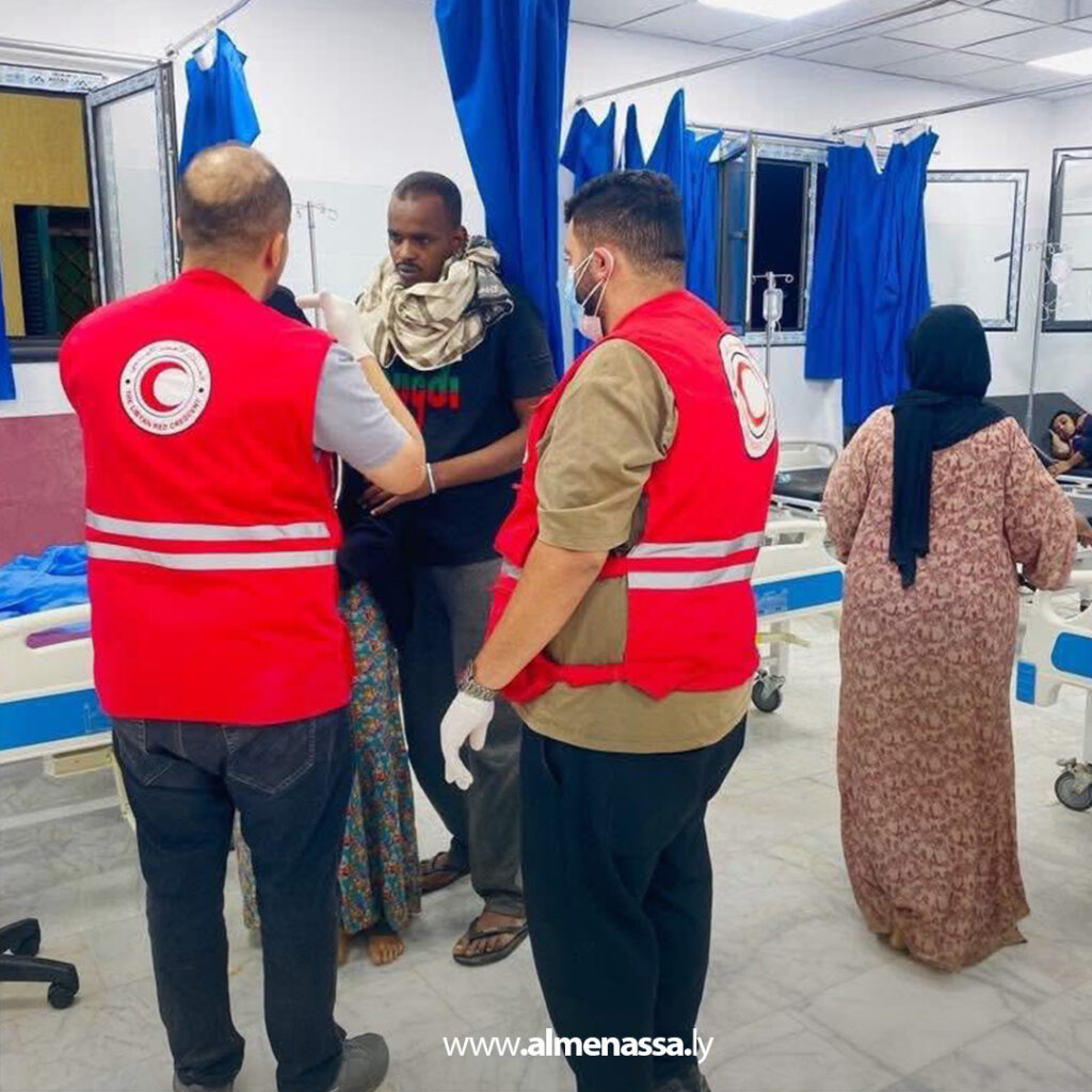 Extra1 103 الهلال الأحمر الليبي يستجيب لبلاغ إنقاذ نحو 70 مهاجراً غير شرعي قبالة سواحل صبراتة