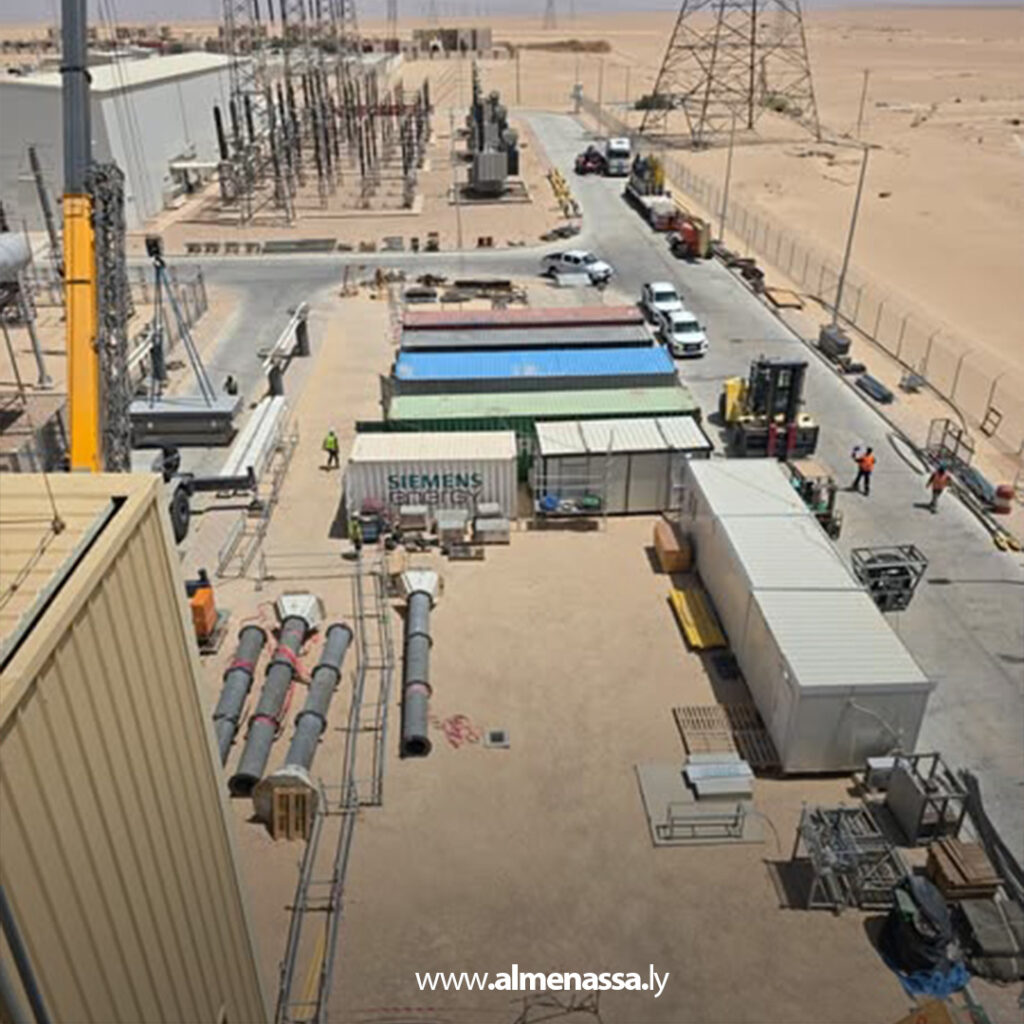 Extra11 40 استمرار أعمال العمرة الجسيمة للوحدة الغازية الثالثة بمحطة كهرباء السرير