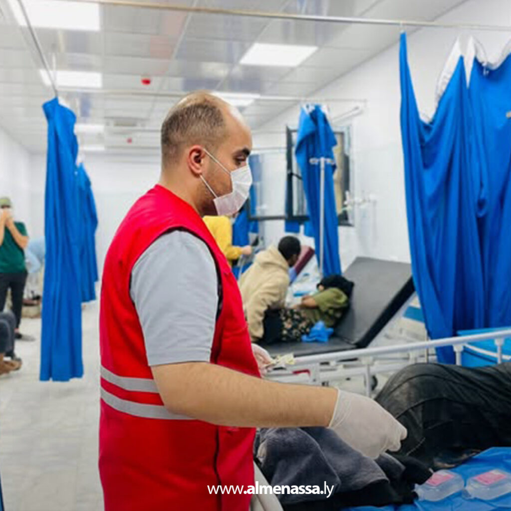 Extra11 84 الهلال الأحمر الليبي يستجيب لبلاغ إنقاذ نحو 70 مهاجراً غير شرعي قبالة سواحل صبراتة