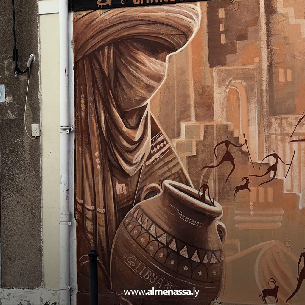 Extra11111 29 فنان ليبي يجسد جمال الصحراء على جدران فرنسا.. محمد شندول يروي قصة ليبيا بأسلوب معاصر