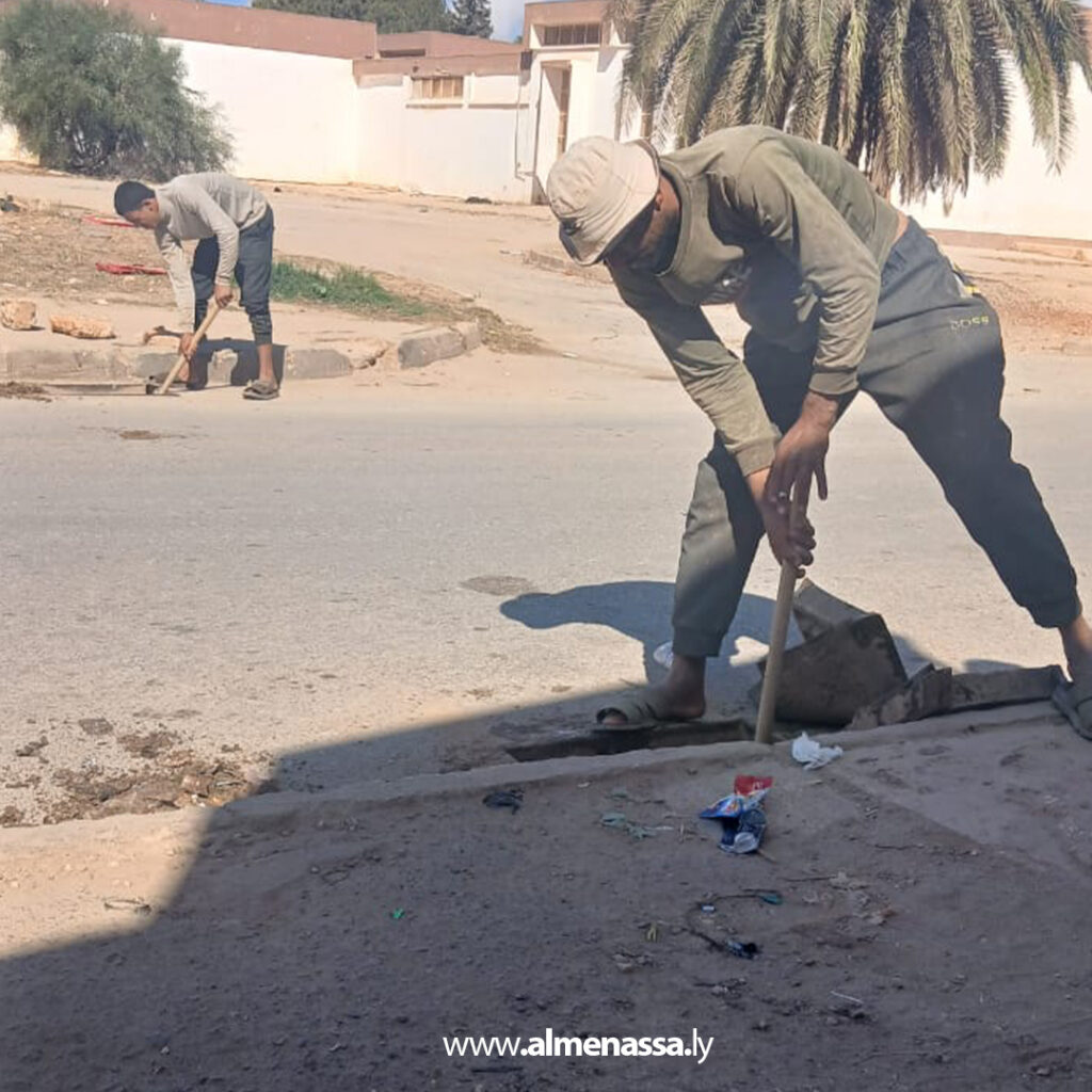 Extra 10 المرج ترفع جاهزيتها لموسم الأمطار بحملة موسعة لحماية المدينة