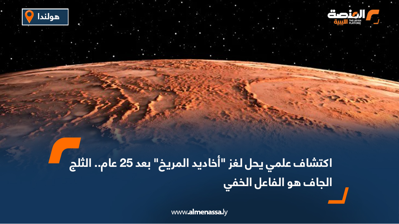 اكتشاف علمي يحل لغز "أخاديد المريخ" بعد 25 عام.. الثلج الجاف هو الفاعل الخفي