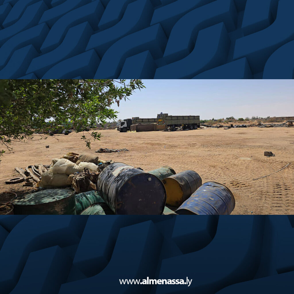 extra Recovered6 5 لجنة إعادة تنظيم المدن تضبط 60 ألف لتر محروقات وتغلق موقع تهريب في سبها