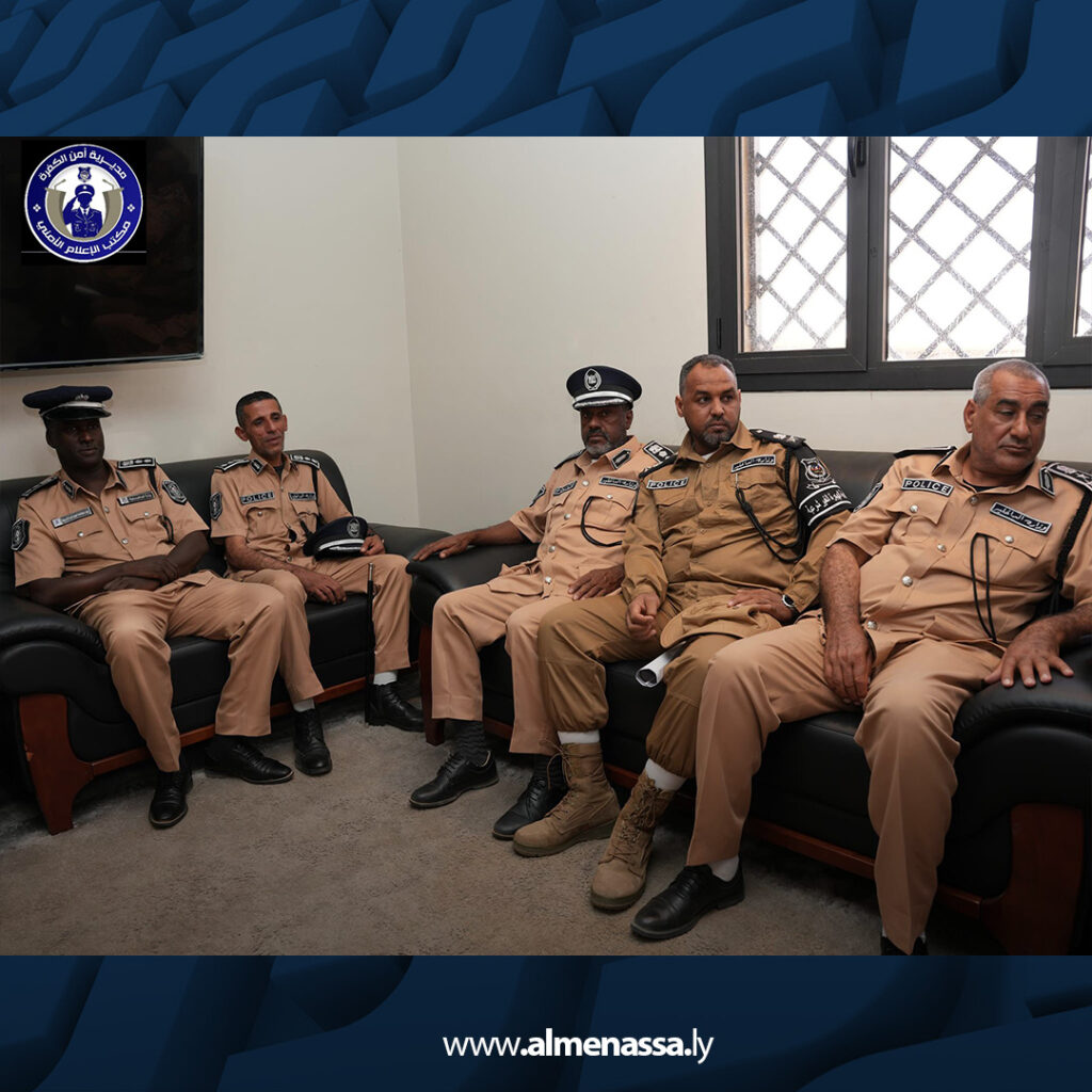 extra Recovered7 9 مدير أمن الكفرة يبحث مع رئيس جهاز الهجرة غير الشرعية آليات تأمين الحدود الجنوبية الشرقية