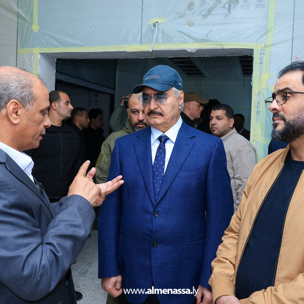 Extra 1.jpg111111111111111111111 1 القائد العام للقوات المسلحة المشير خليفة حفتر يتفقد مشاريع الإعمار في مدينة بنغازي
