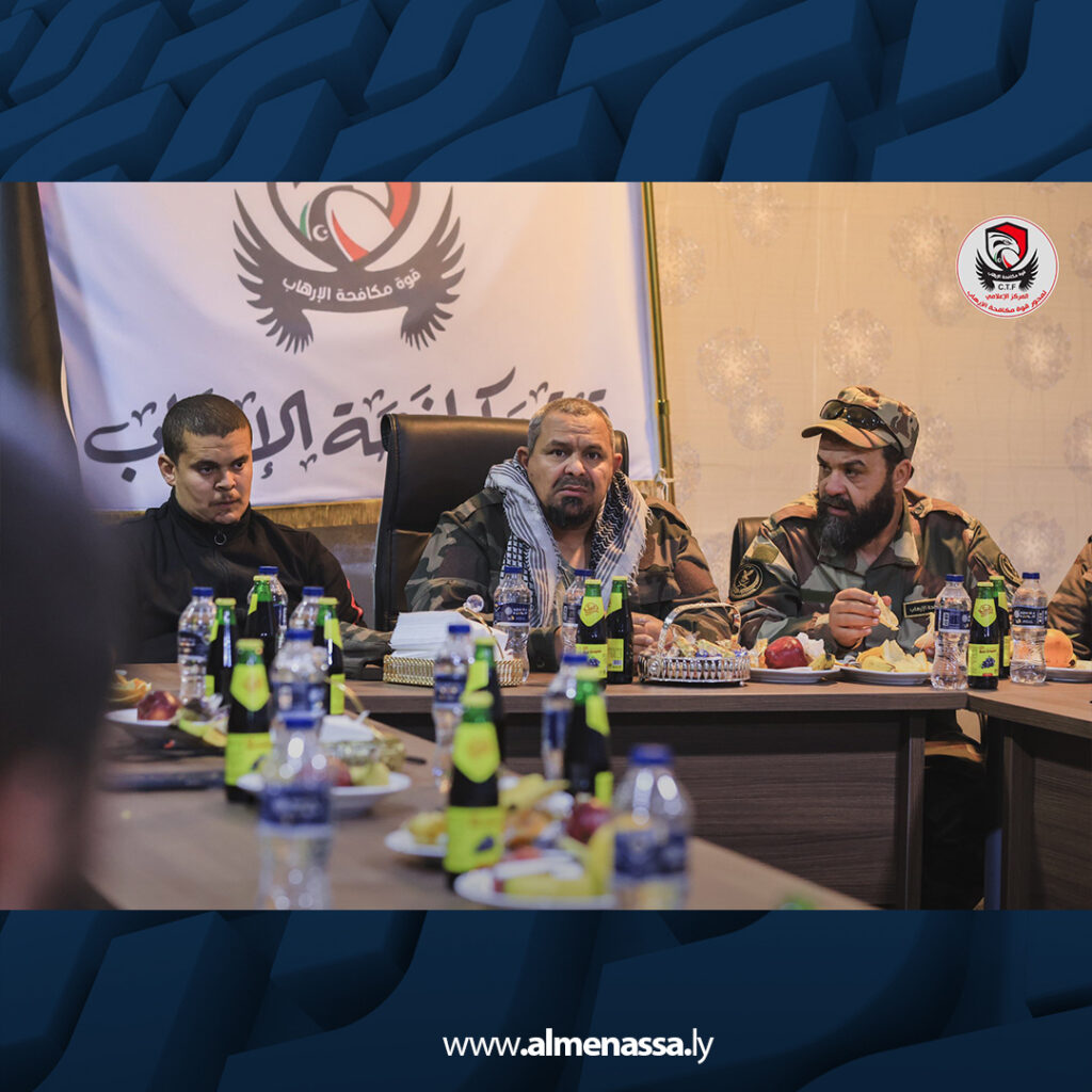 Extra 100.jpg3 100 قوة مكافحة الإرهاب تعقد اجتماع لمتابعة العمليات العسكرية في ترهونة