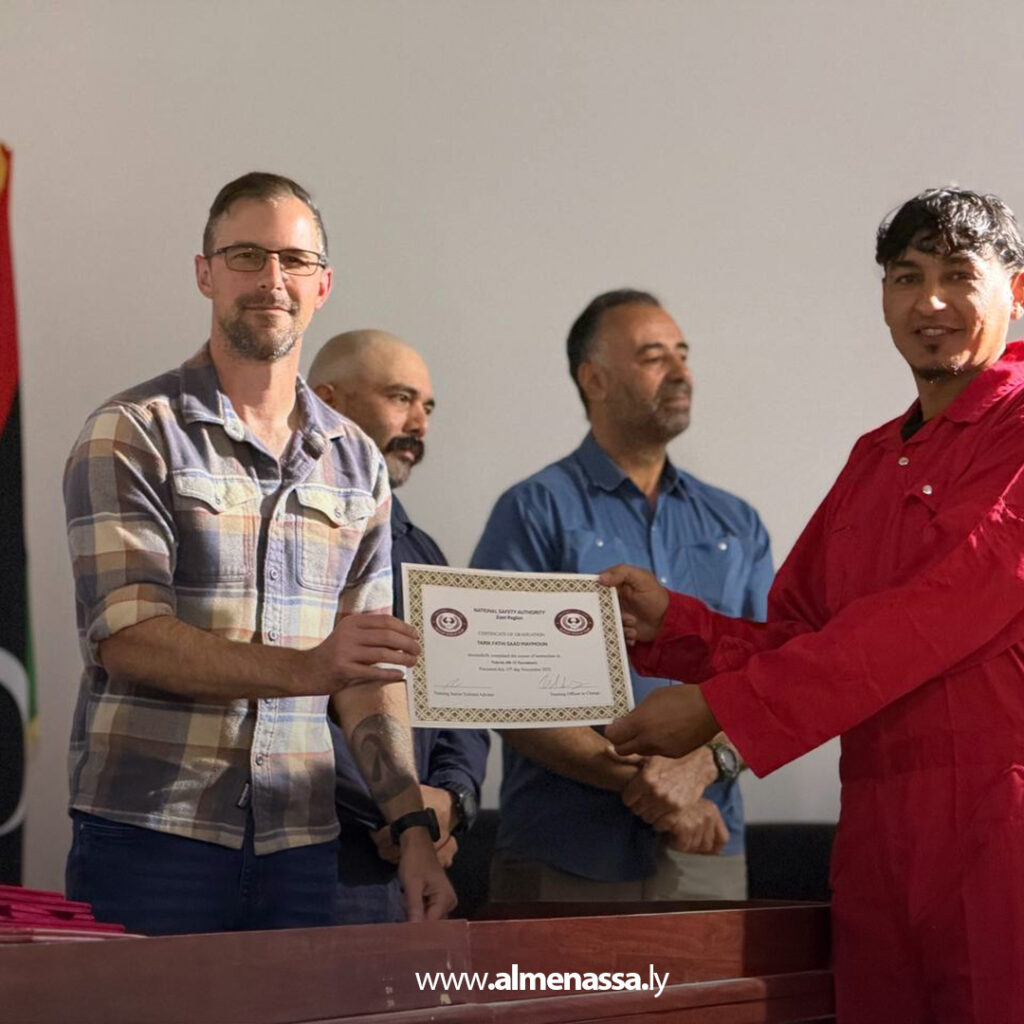 Extra 110 اختتام دورة أمريكية متقدمة في طبرق لرفع جاهزية فرق السلامة لمواجهة الكوارث والفيضانات