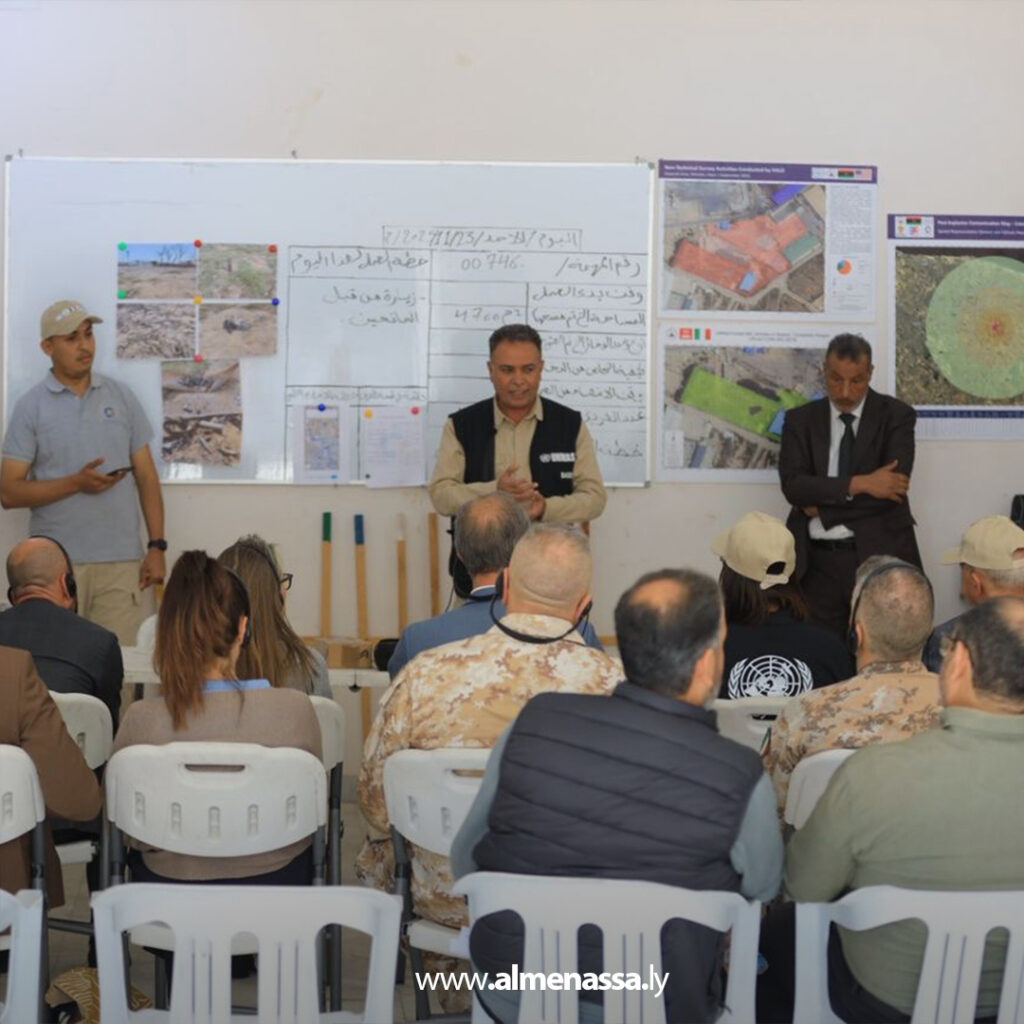 Extra 129.jpg2 129 المركز الليبي للأعمال المتعلقة بالألغام يشدد على ضرورة إبعاد مخازن السلاح عن التجمعات السكنية بمصراتة