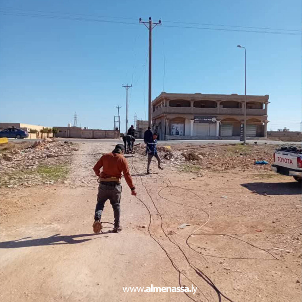 Extra 167 شركة الكهرباء: تواصل أعمال تطوير الشبكة في درنة