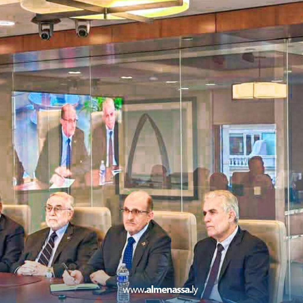 Extra 201 وفد حكومة الوحدة يلتقي الشركات الأمريكية العاملة في مجالات الطاقة والاتصالات