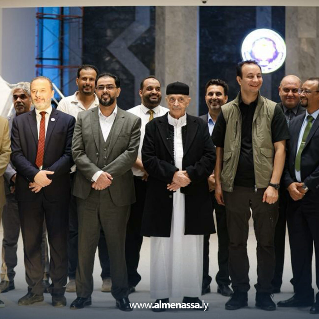 Extra 31 رئيسا البرلمان والحكومة ومدير صندوق التنمية يتفقدون عددا من المشروعات الحيوية ببنغازي