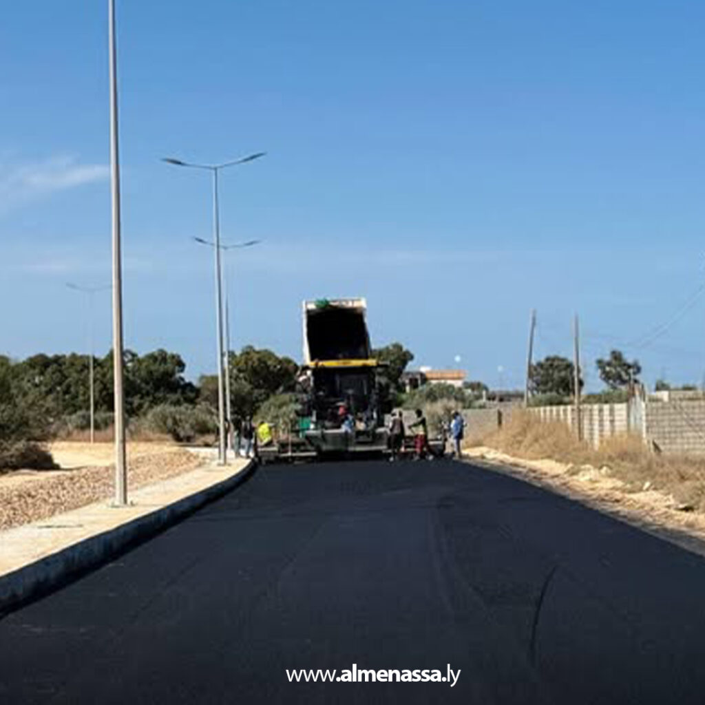 Extra 4 تواصل أعمال تطوير البنية التحتية والطرق بمدينة سرت ضمن خطة التنمية الوطنية