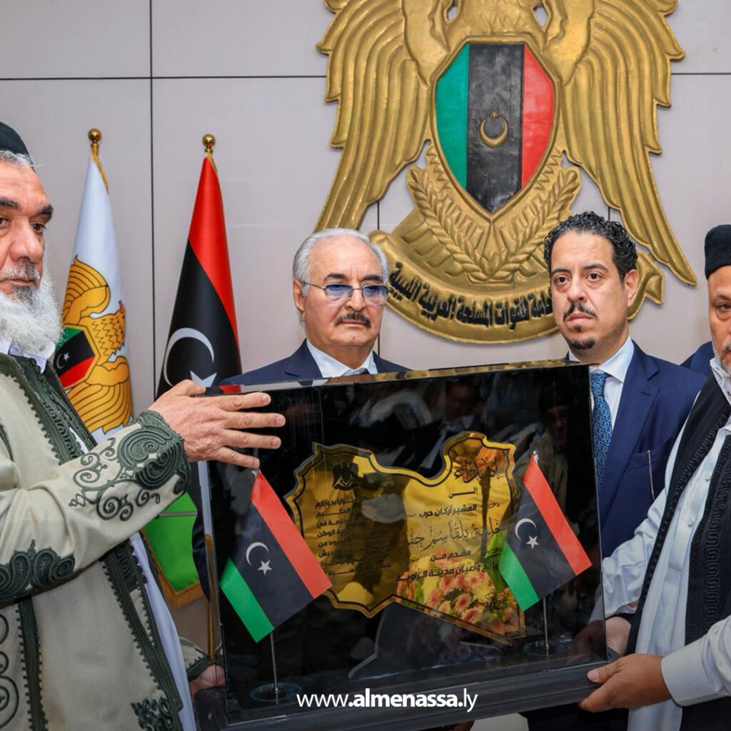 Extra 7.jpg7 7 القائد العام يستقبل مشايخ وأعيان الزاوية ويؤكد أن مدينة الزاوية مؤثرة ولا يمكن أن تبقى خارج دائرة صنع القرار