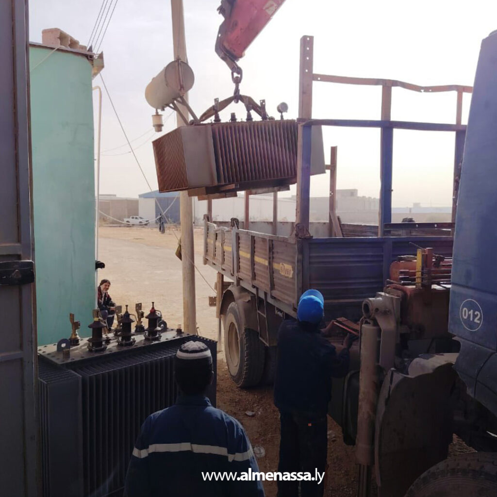 extra Recovered 13 تركيب محول جديد بمنطقة النواقية ببنغازي بدعم من صندوق التنمية وإشراف وزارة الكهرباء