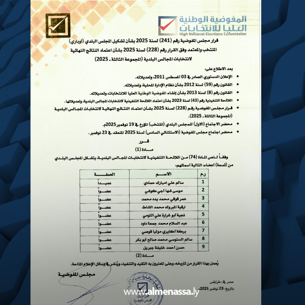 extra Recovered 15.jpg7 15 المفوضية تنهي انتخابات عمداء 16 مجلسا بلديا