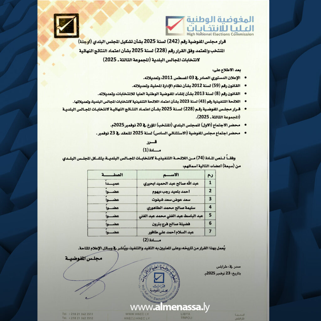 extra Recovered 29.jpg6 29 المفوضية تنهي انتخابات عمداء 16 مجلسا بلديا