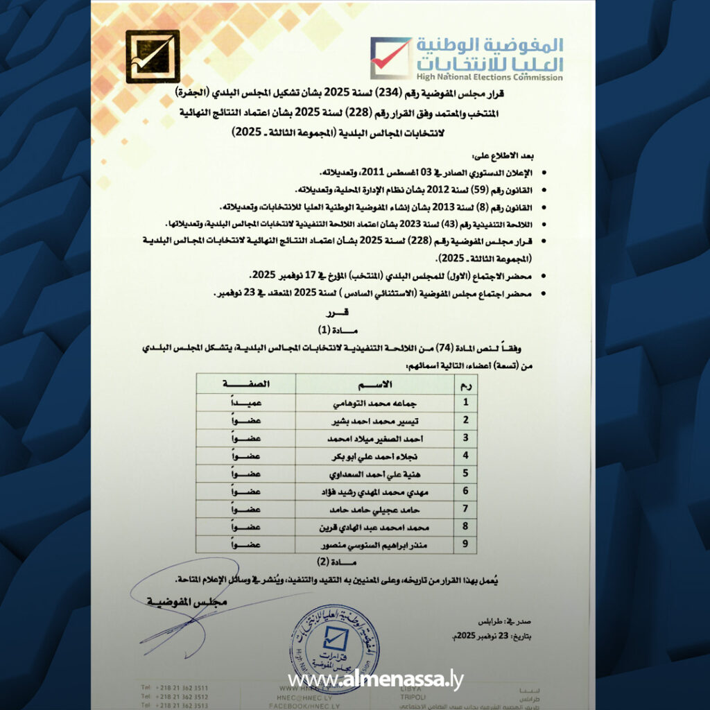 extra Recovered 54.jpg2 54 المفوضية تنهي انتخابات عمداء 16 مجلسا بلديا