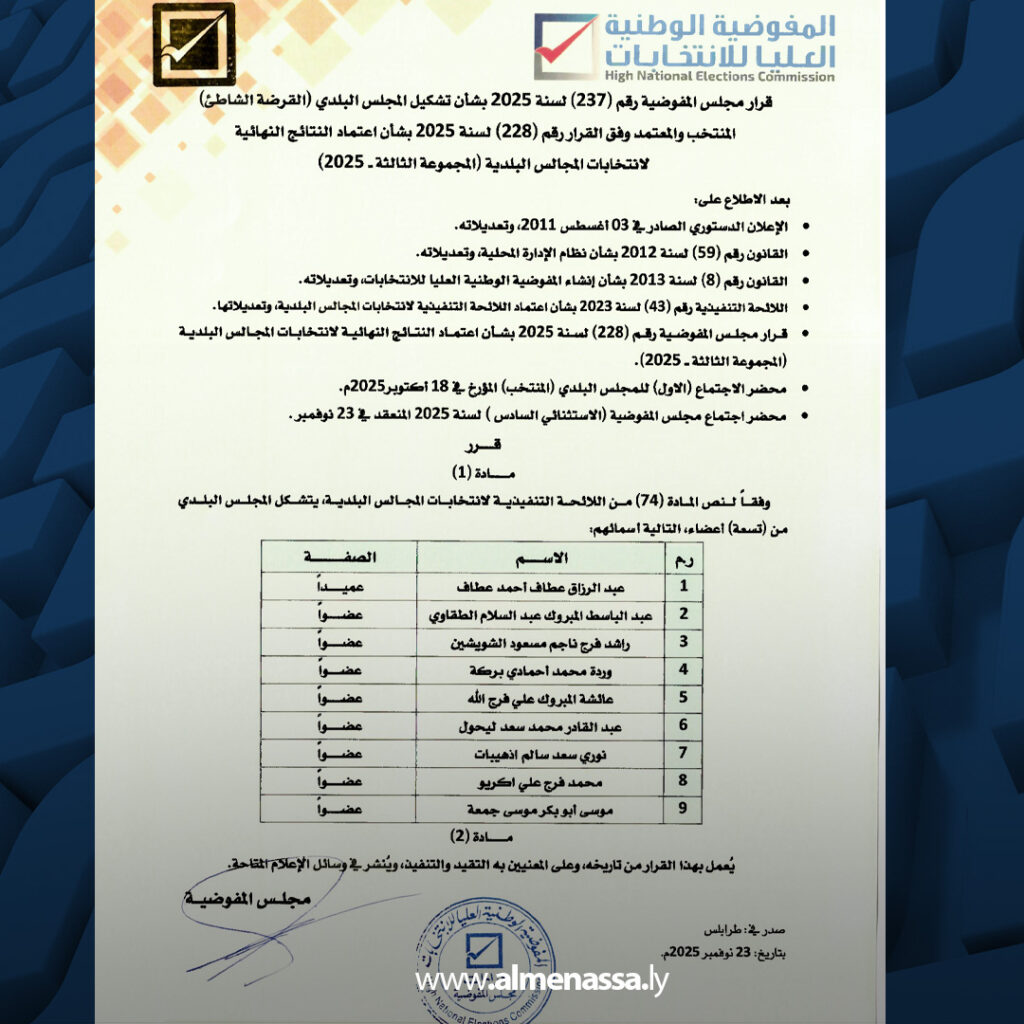 extra Recovered 6.jpg11 6 المفوضية تنهي انتخابات عمداء 16 مجلسا بلديا